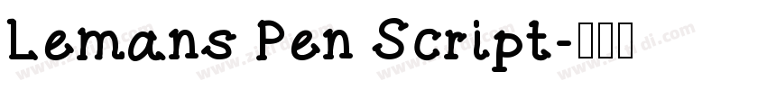Lemans Pen Script字体转换